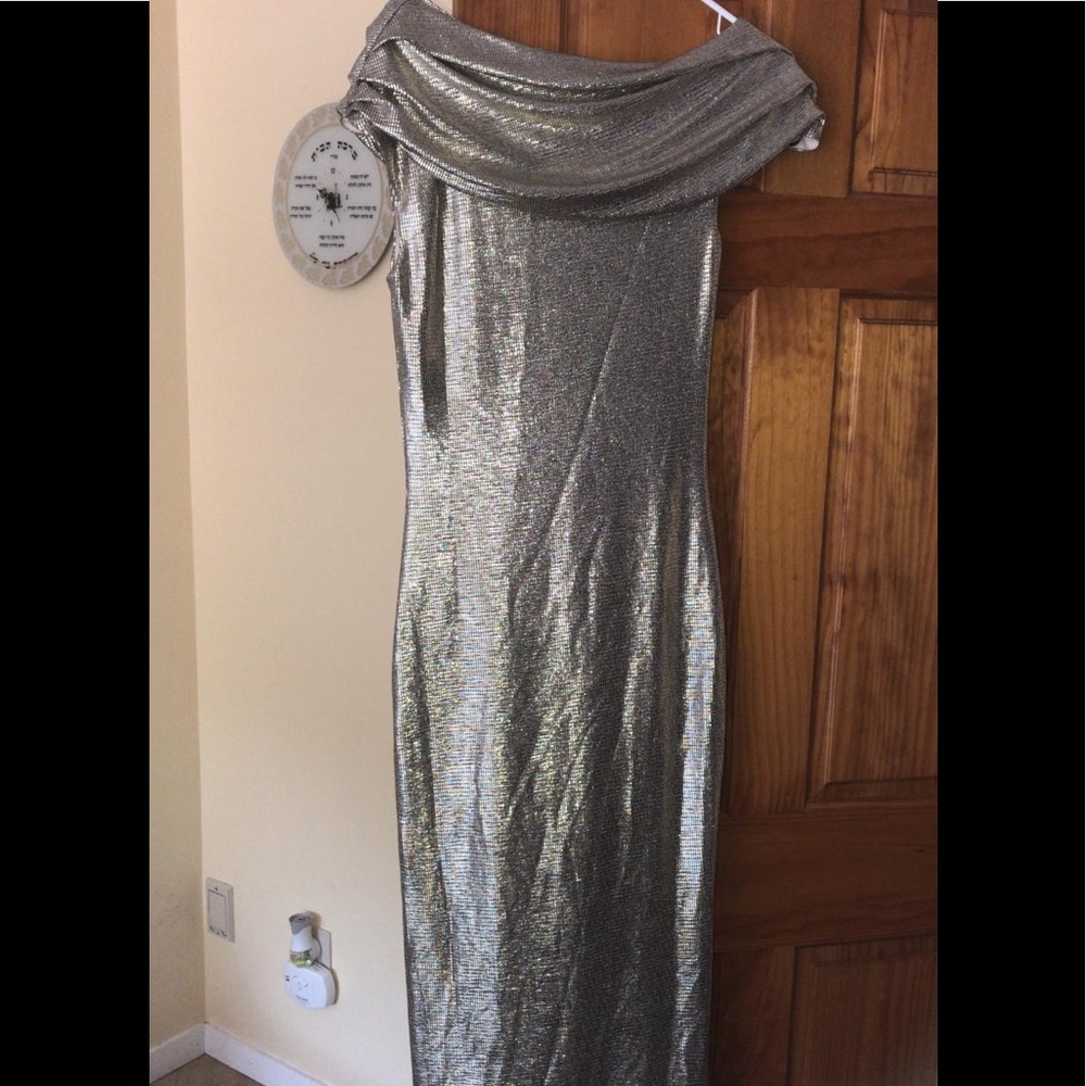 Rachel Roy silver gown brand new size 6